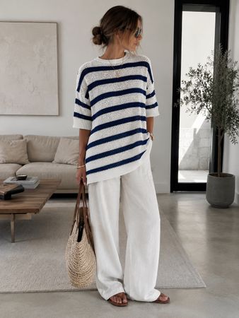 Monari Sommer-Strickpullover–NEU– Gr. 44 (tragbar ca. 36–44)