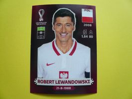 Robert Lewandowski WM 2022 Qatar, Panini