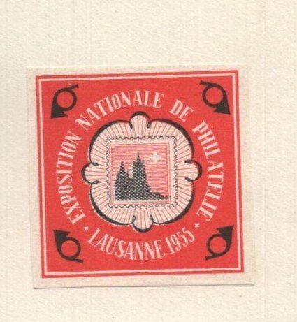 Tous les timbres: Lausanne 22.10.55  SSt.   mit Vignette – D'occasion à Aarau par kufi44 2