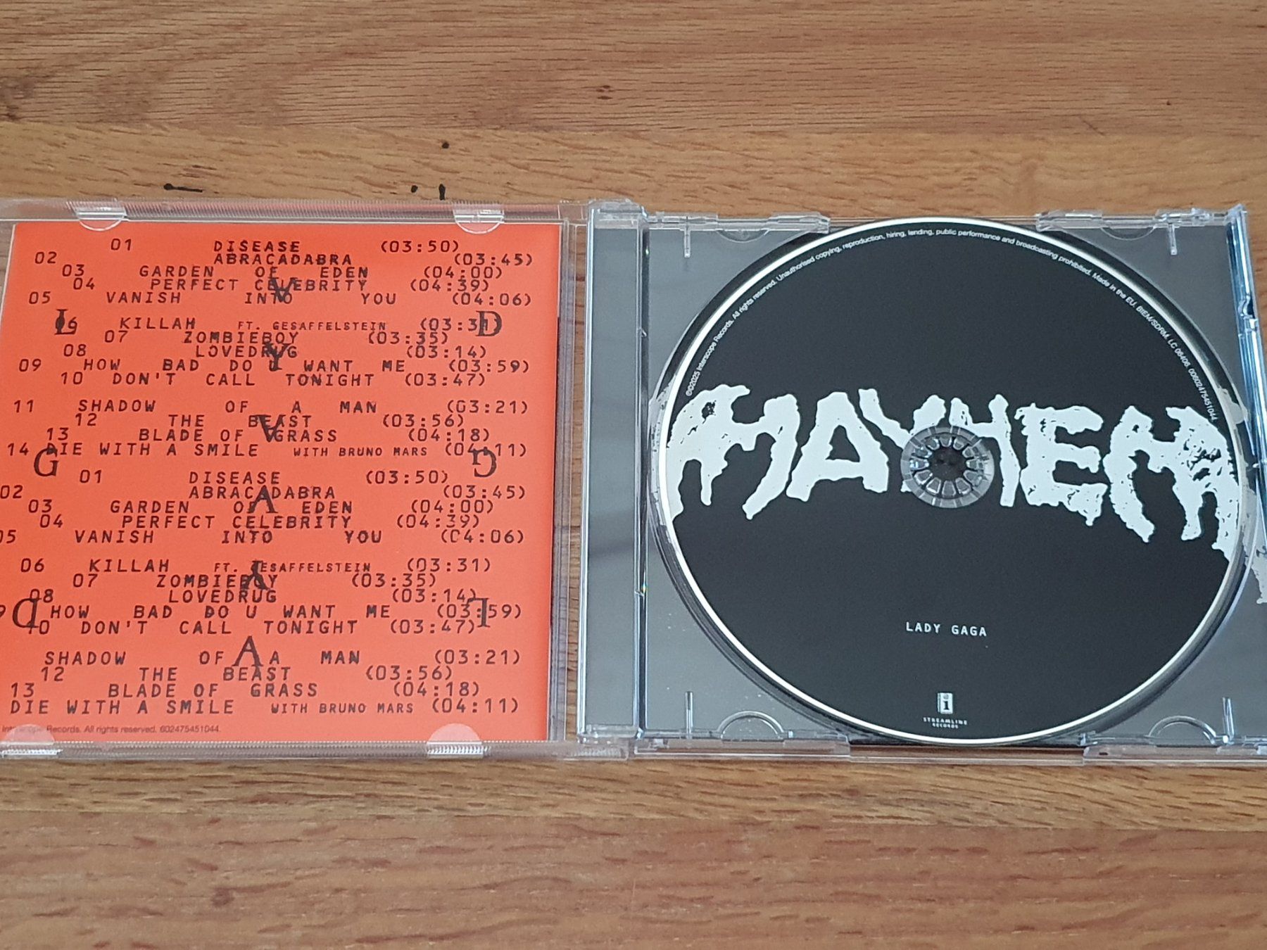 CDs: Lady Gaga - Mayhem - CD 2025 – D'occasion à Auenstein par Trilos 2