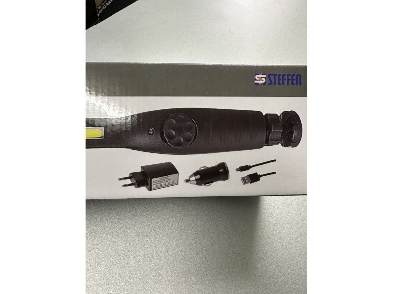 Lampade: Neue Steffen Akku Handlampe – Nuovo e nell'imballaggio originale da Necker venduto da liq24 7