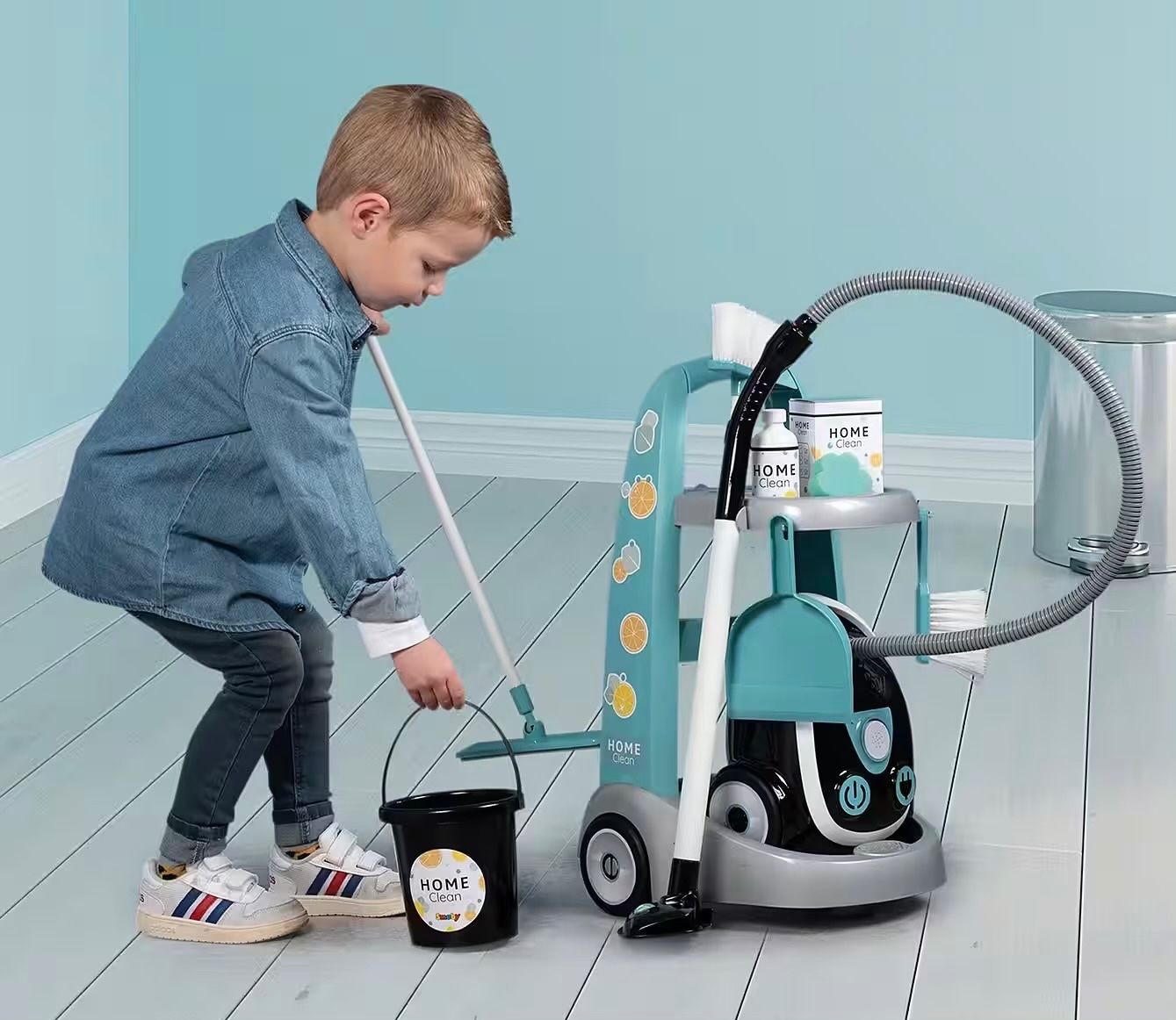 Smoby Spielzeuge: SMOBY Kinder-Putzwagen mit Staubsauger mit Sound – Neu und originalverpackt aus Basel von Seifehuesli 3