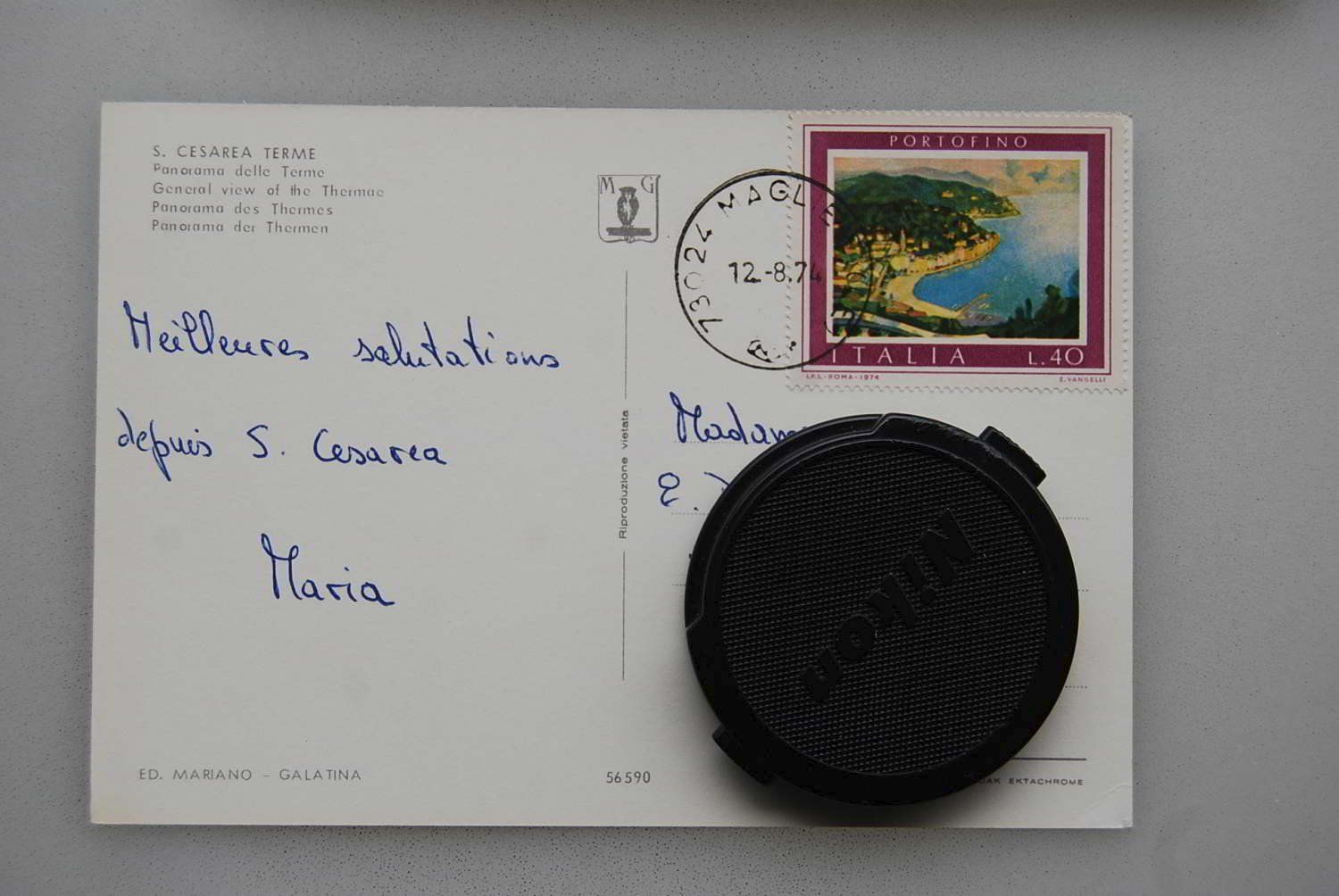 Cartoline postali: AK S. Cesarea Terme 1974 – Usato da Rüfenacht BE venduto da Toro06 1