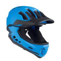 Frezzo Fullface Helm, abnehmbarer Kinnschutz Gr. L, blau