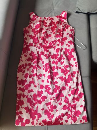 Coast Dress - Pink Lace Floral Occasion Dress - Size 18 UK