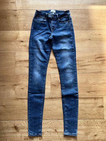 Skinny Jeans 27/34 blau used look