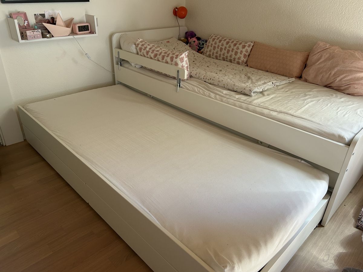 Ikea Letti: IKEA SLÄKT Bed frame with underbed and storage, 90x200 – Usato da Zürich venduto da agn_w7nt 3