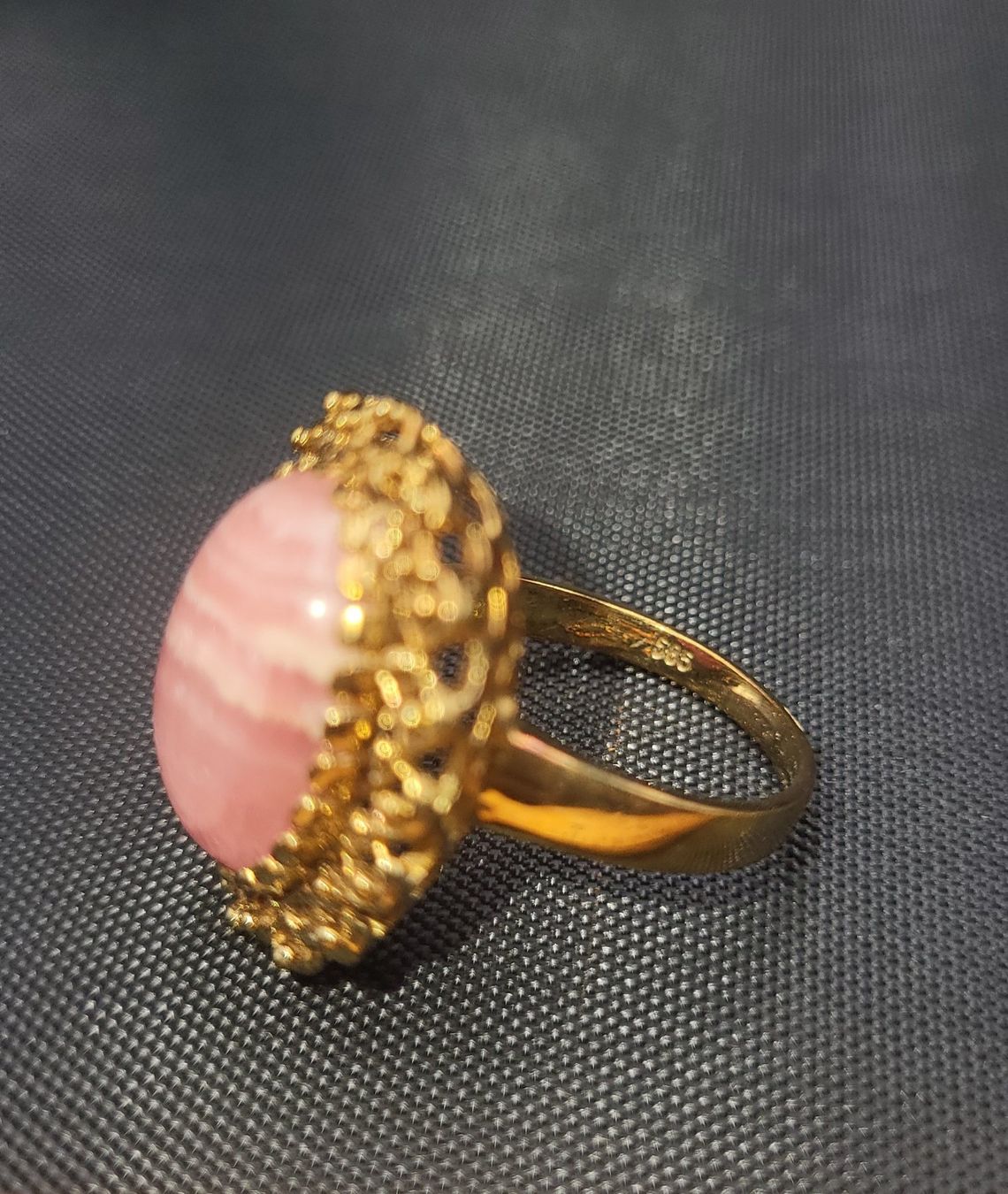 Anelli: Gold 585 Vintage Ring Mit Rosa Stein – Usato da Wald ZH venduto da Dasilver 7