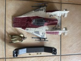 Figurine Tusken, A-Wing et support Droid Fighter Star Wars
