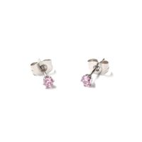 Ohrstecker Silber 925  Primero Crystals 4 mm