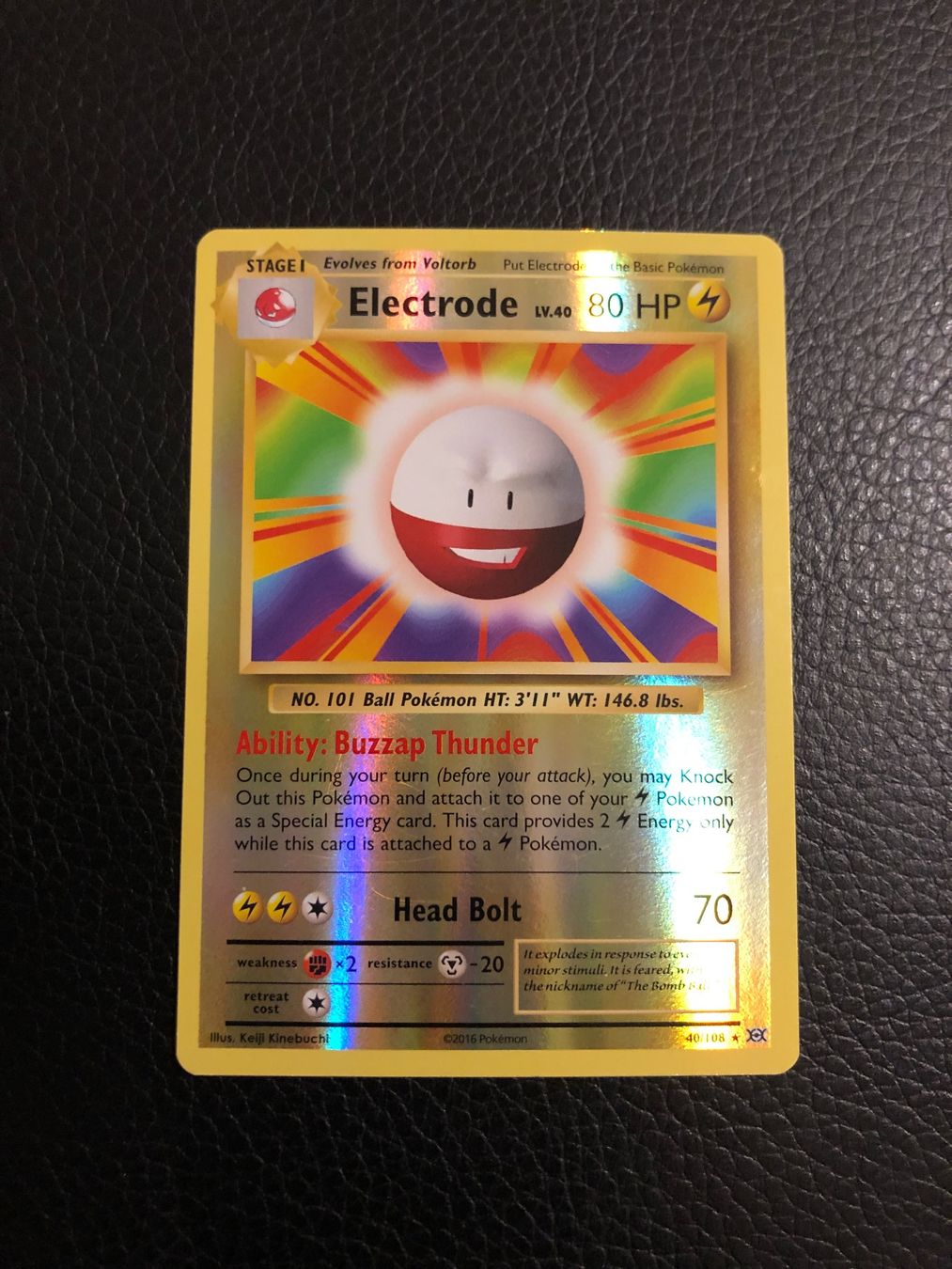 Pokémon Carte collezionabili: Evolutions Electrode reverse rare 40/108 Ab 1 – Usato da Paradiso venduto da Pkmn10