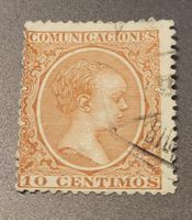 Spanien 1889 dezentriert briefmarke