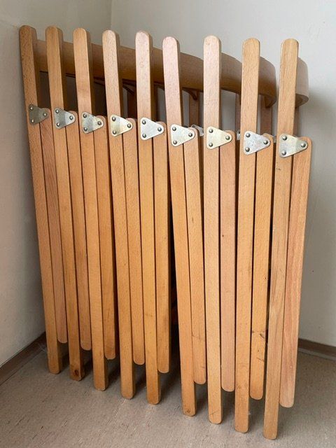 Chaises: 9 Klappstühle aus Holz – D'occasion à Oberrieden par Ket25 1