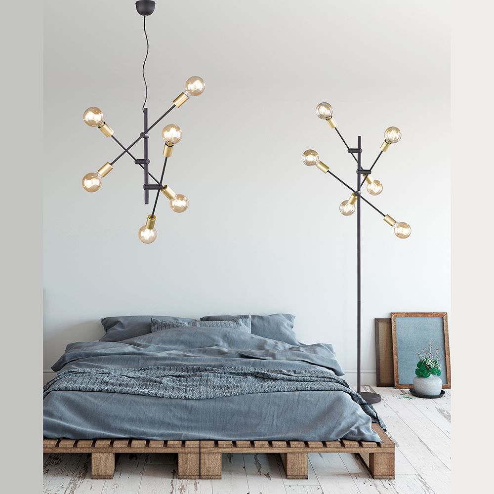 Kronleuchter & Deckenlampen: Deckenleuchte, Schwarz, Gold, 56 cm Ø – Neu (gemäss Beschreibung) aus Kreuzlingen von Smart-Light 1