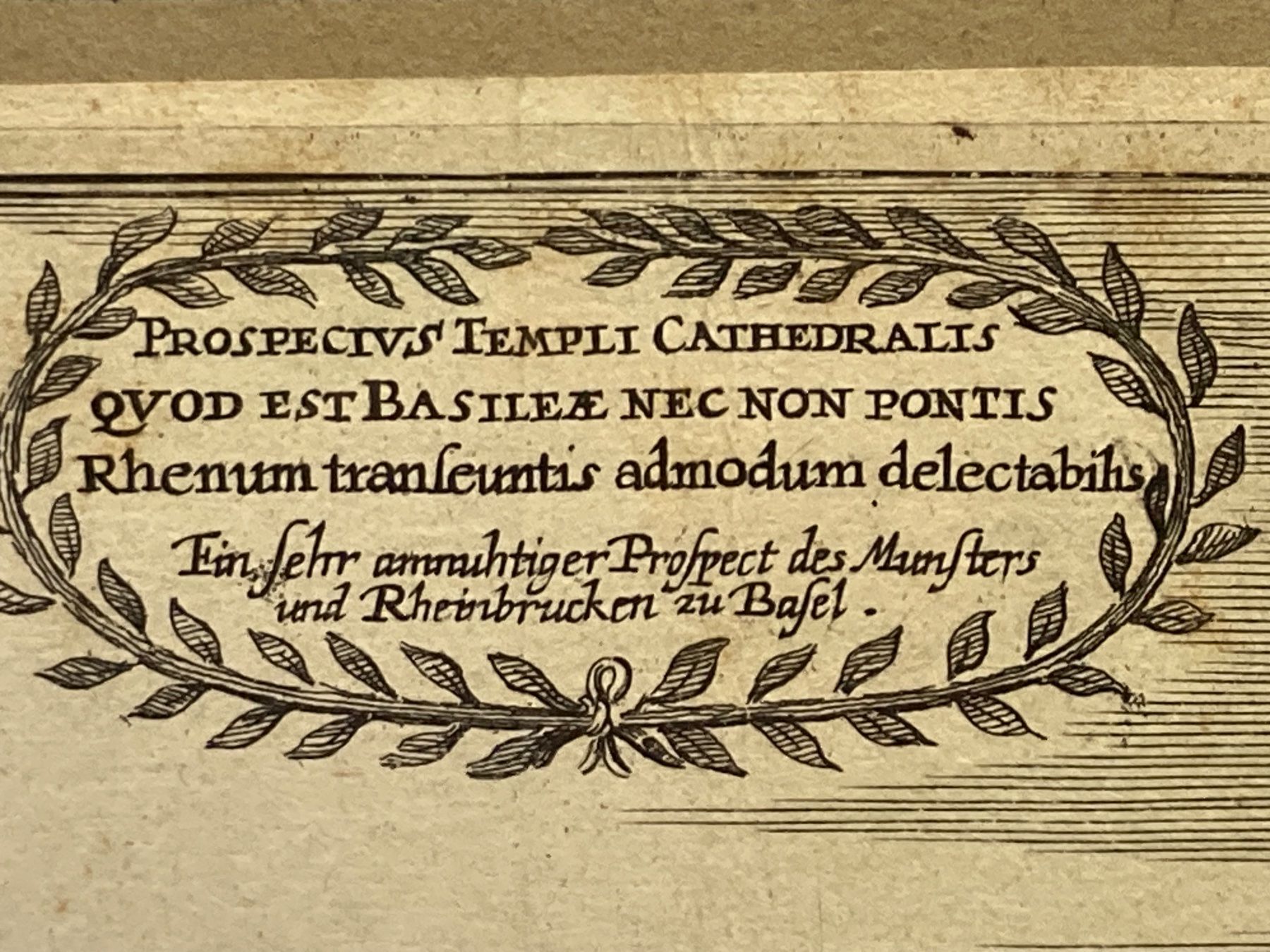 Stiche: Antiker Stich Basel wohl Merian – Gebraucht aus Bern von Jwpm66 3