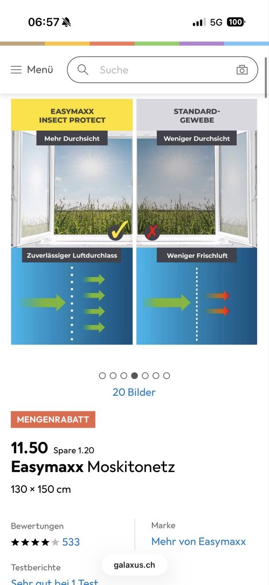 Altro per la casa: Easymaxx Insektenschutzgitter mit Magnetbefestigung – Nuovo e nell'imballaggio originale da Bern venduto da al.essia 2