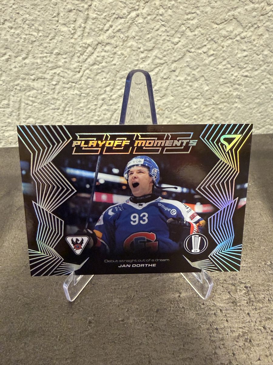 Sportzoo Carte collezionabili: Jan Dorthe - Moments Playoffs – Nuovo e nell'imballaggio originale da Réchy venduto da Leeroy1998
