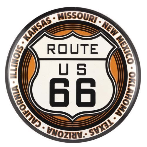 Insegne: Route 66 Blechschild abgerundet – Nuovo (secondo la descrizione) da Schalunen venduto da schwabspielautomaten