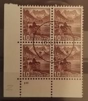 3049) 242z, Schloss Chillon im 4-Block ⊙ Eckrand Kt. 220.-+