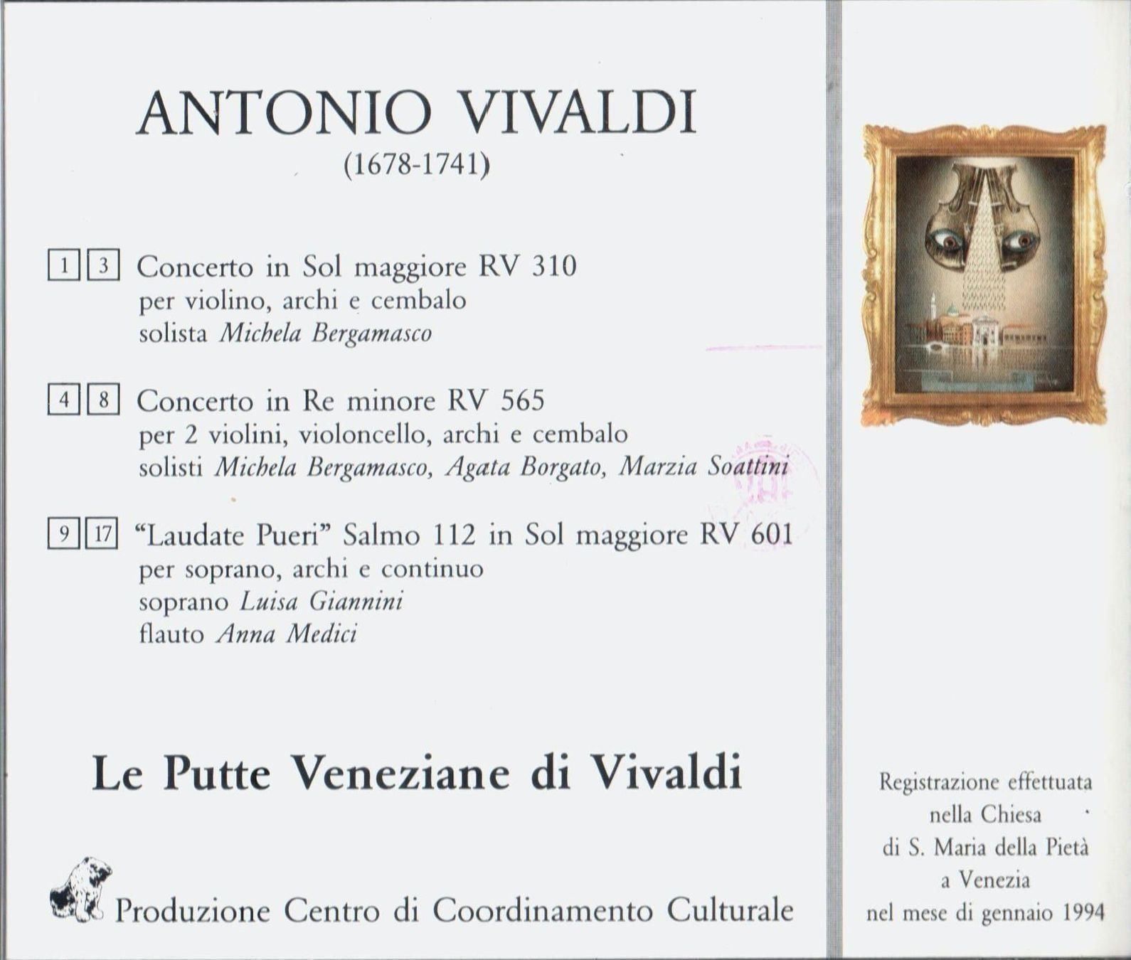 CDs: Vivaldi - Le Putte Veneziane Di Vivaldi - 1 CD – Gebraucht aus Chavornay von 4dphila 1