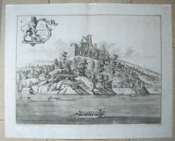 Meggen Neu-Habsburg  Kupferstich