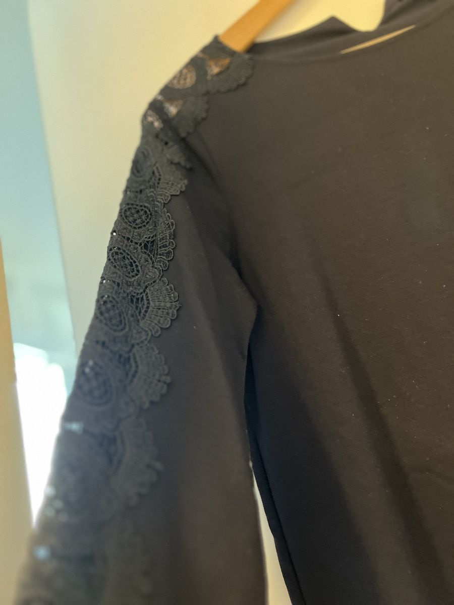 Massimo Dutti Vestiti: Massimo Dutti Kleid mit Spitze Grösse S schwarz elegant – Nuovo (secondo la descrizione) da Schlieren venduto da SB_LO