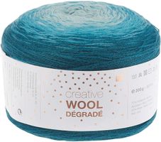 Creative Wool Dégradé 200g~800m petrol Töne farbverlauf NS.4