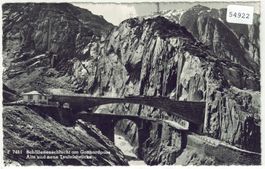 Schöllenenschlucht am Gotthardpass - Alte & neue Teufelsbrüc