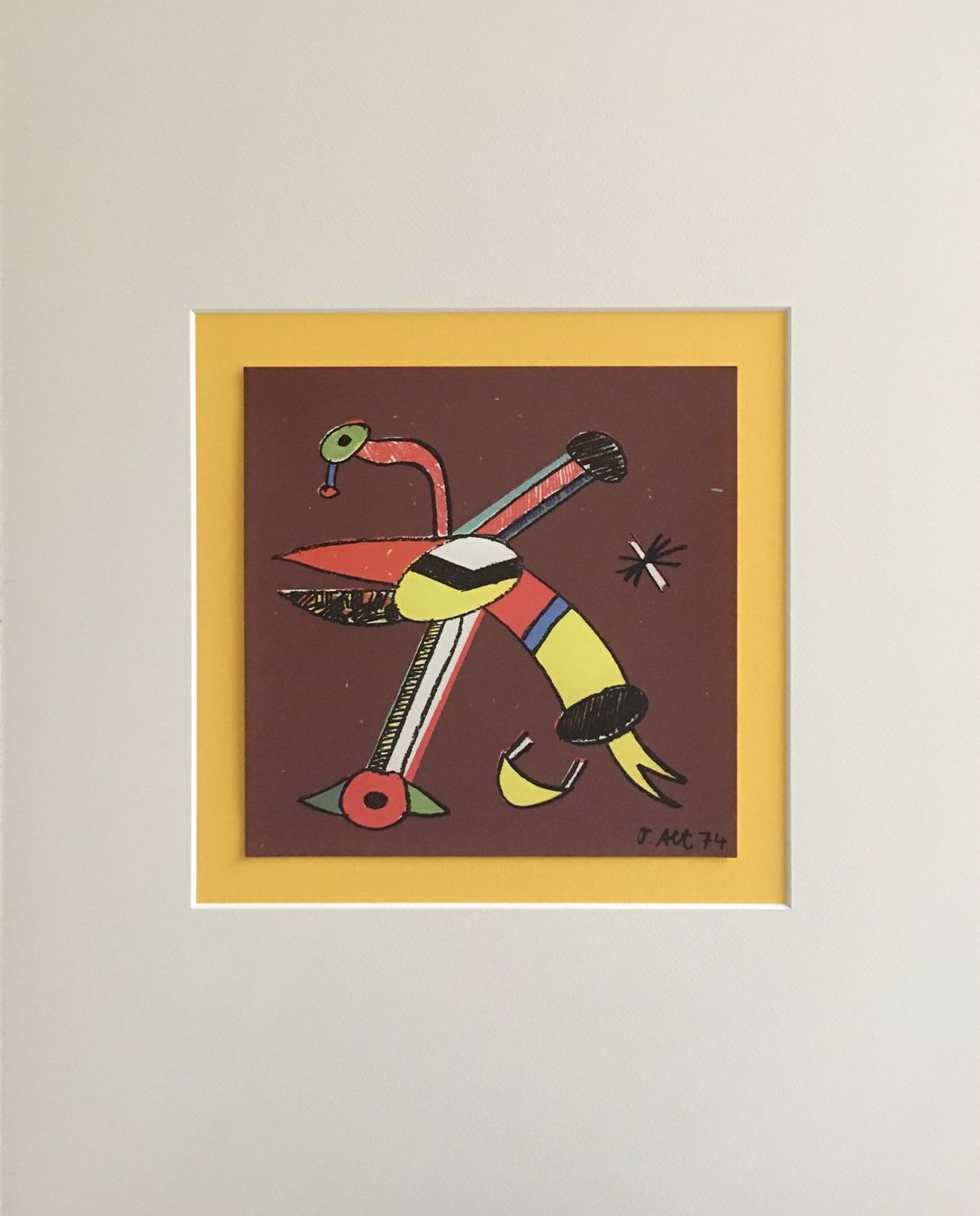 Grafica & Litografie: Otmar Alt   Original Farblithographie   "Pelikan" – Usato da Nennigkofen venduto da Sommersonnen 1