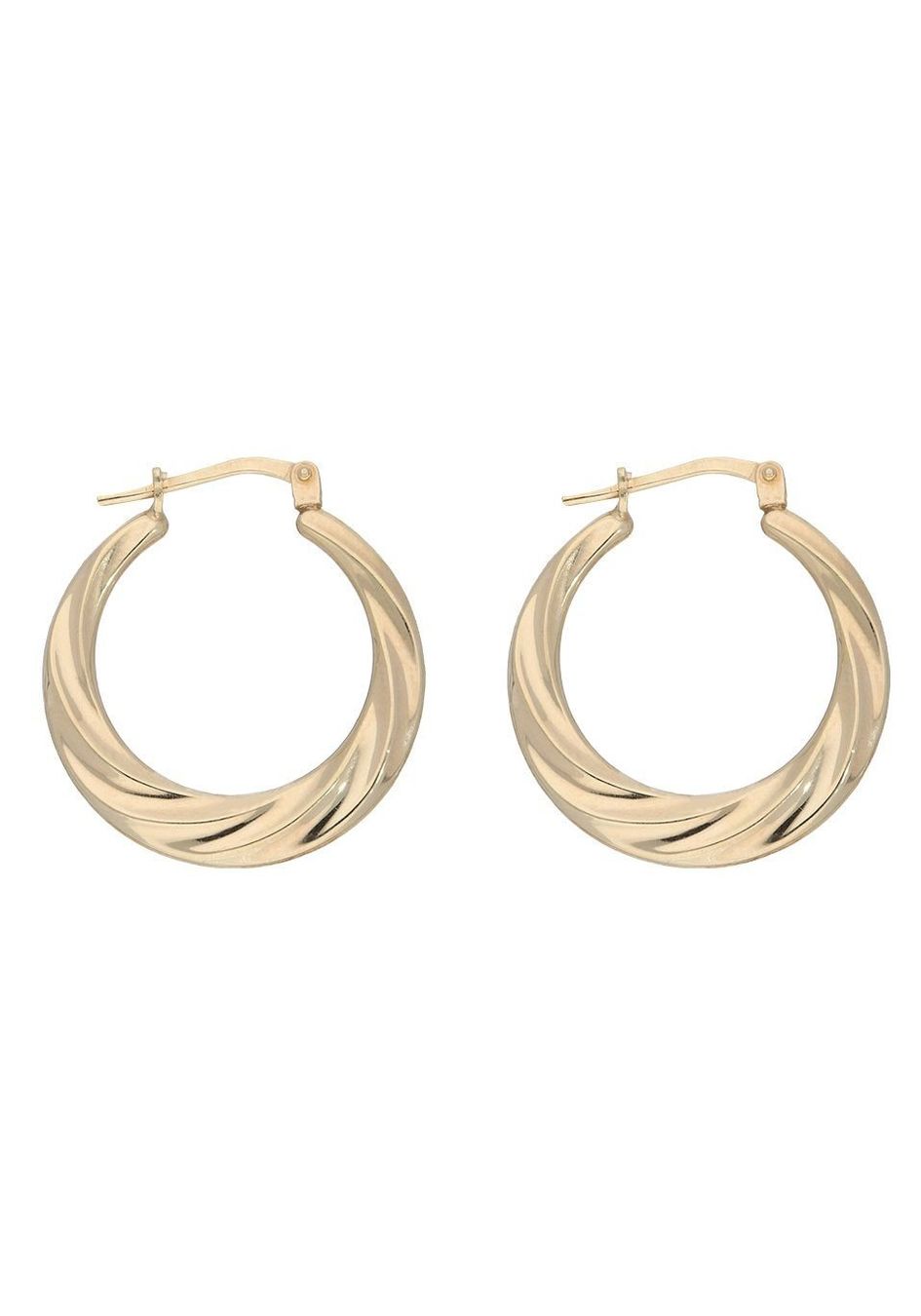 Orecchini pendenti & Orecchini a lobo: Gold 375 Ohrschmuck Creole – Nuovo e nell'imballaggio originale da Hemmental venduto da Goldwelt2