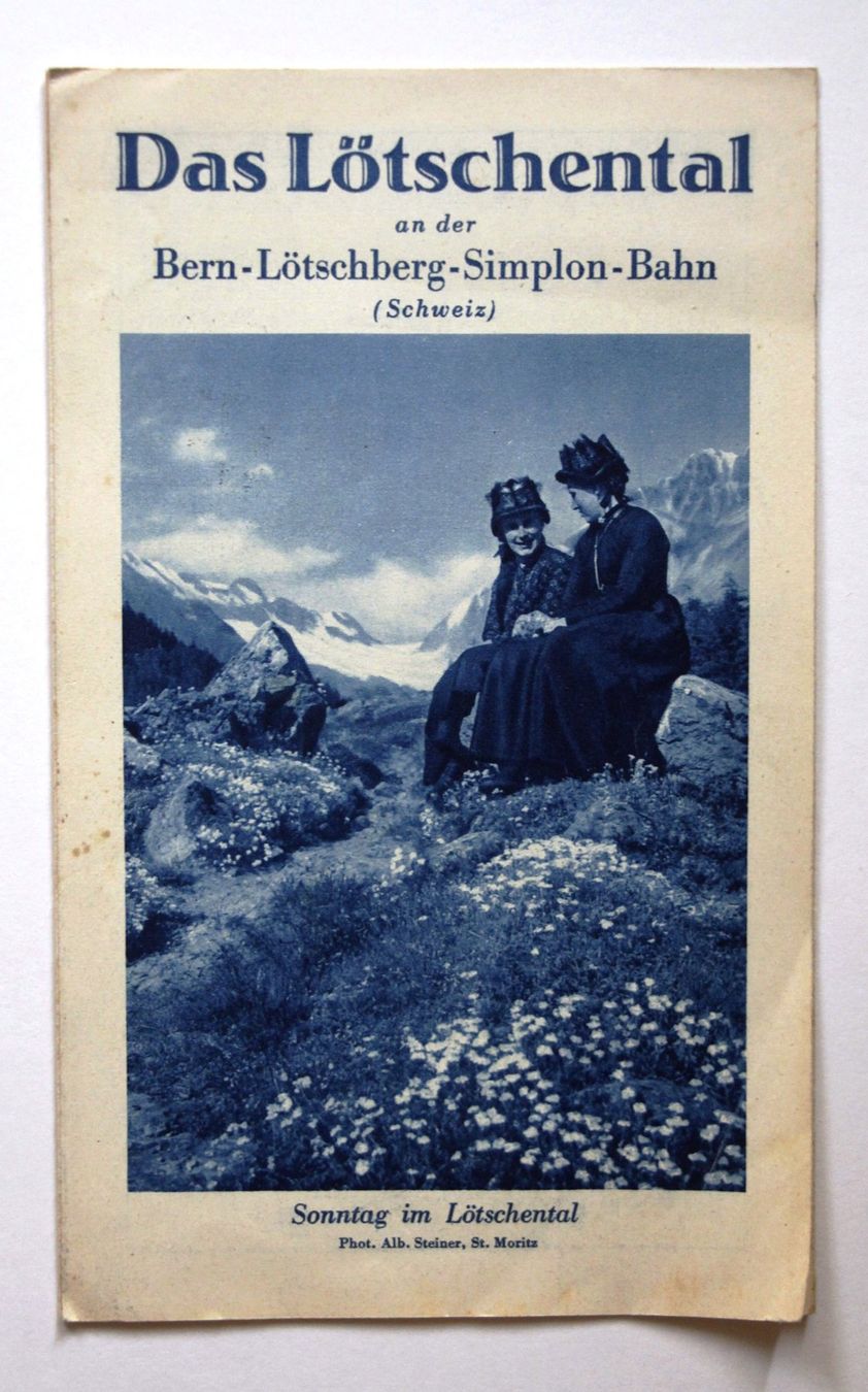 Documenti: DAS LÖTSCHENTAL A. D. BERN-LÖTSCHBERG-SIMPLON BAHN, ca. 1935 – Usato da St. Gallen venduto da modernetc