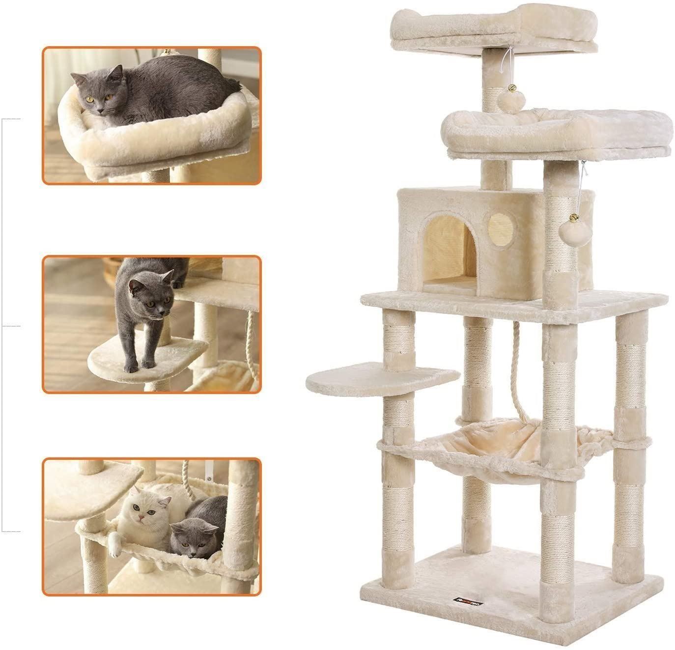 Tiragraffi: FEANDREA PCT15BE Kratzbaum 143cm Beige – Nuovo e nell'imballaggio originale da Bottighofen venduto da zaap 2