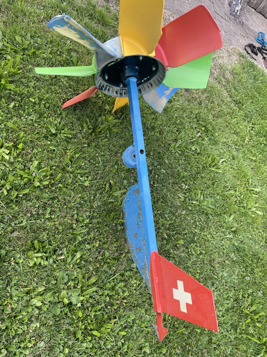 Tutte le decorazioni: Windrad Eigenbau mit Lagerung – Usato da Wattwil venduto da Parase 3