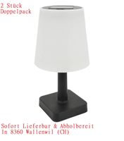 2x Solar Tischleuchte CASANDRA Tischlampe Solarleuchte