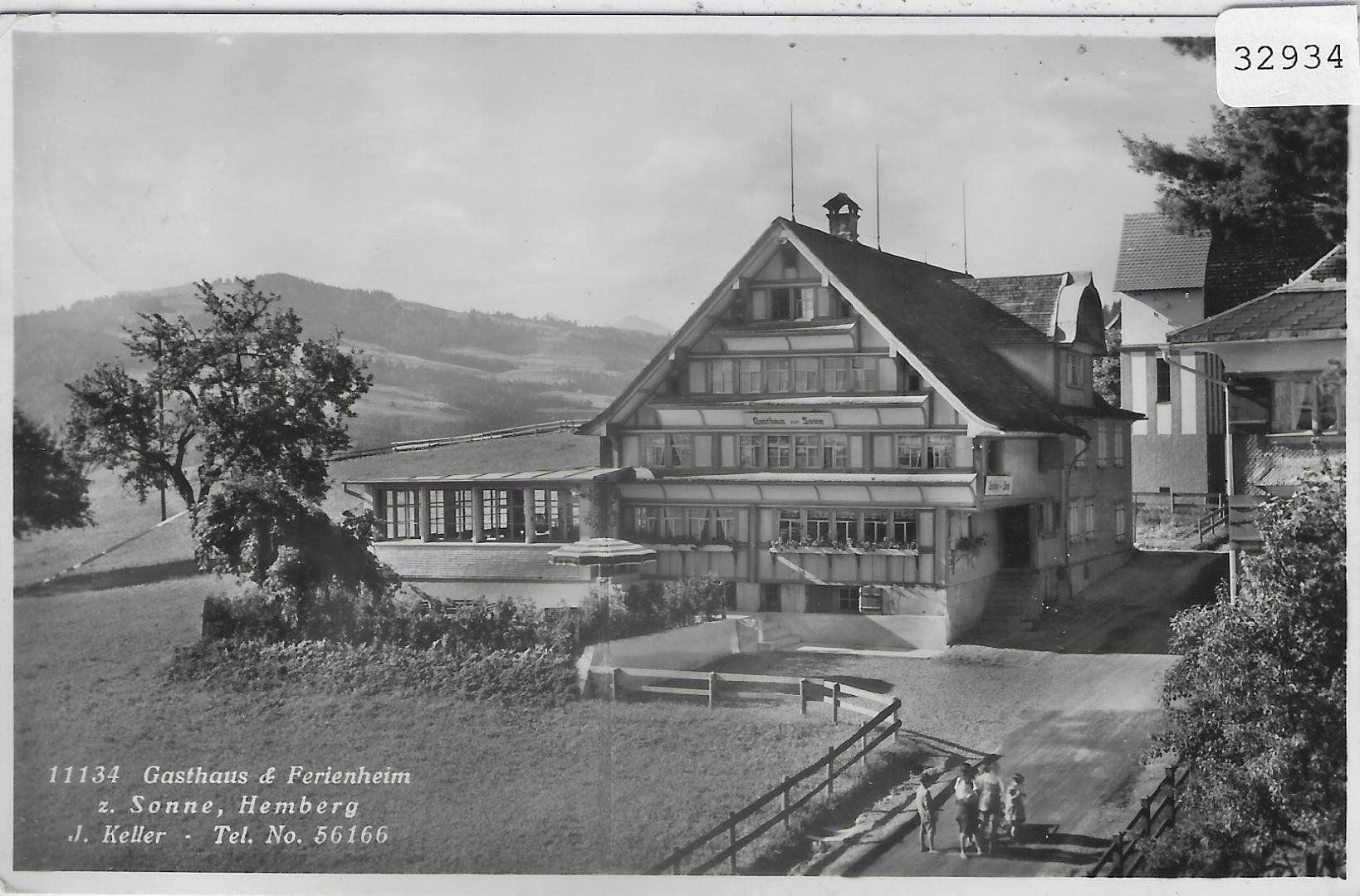 Cartoline postali: Gasthaus & Ferienheim z. Sonne - Hemberg – Usato da Ettingen venduto da Kartenplanet
