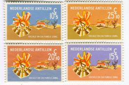 Briefmarken "Soziale und kulturelle Betreuung". N. Antillen