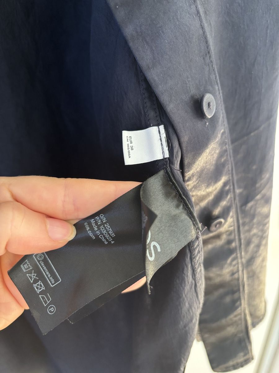 Cos Camicette: Dunkelblaue Navy Bluse Cos 38 – Usato da Zürich venduto da Salomej011 2