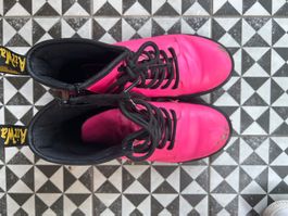 Dr. Martens Pink Patent Leather Boots - EU 36