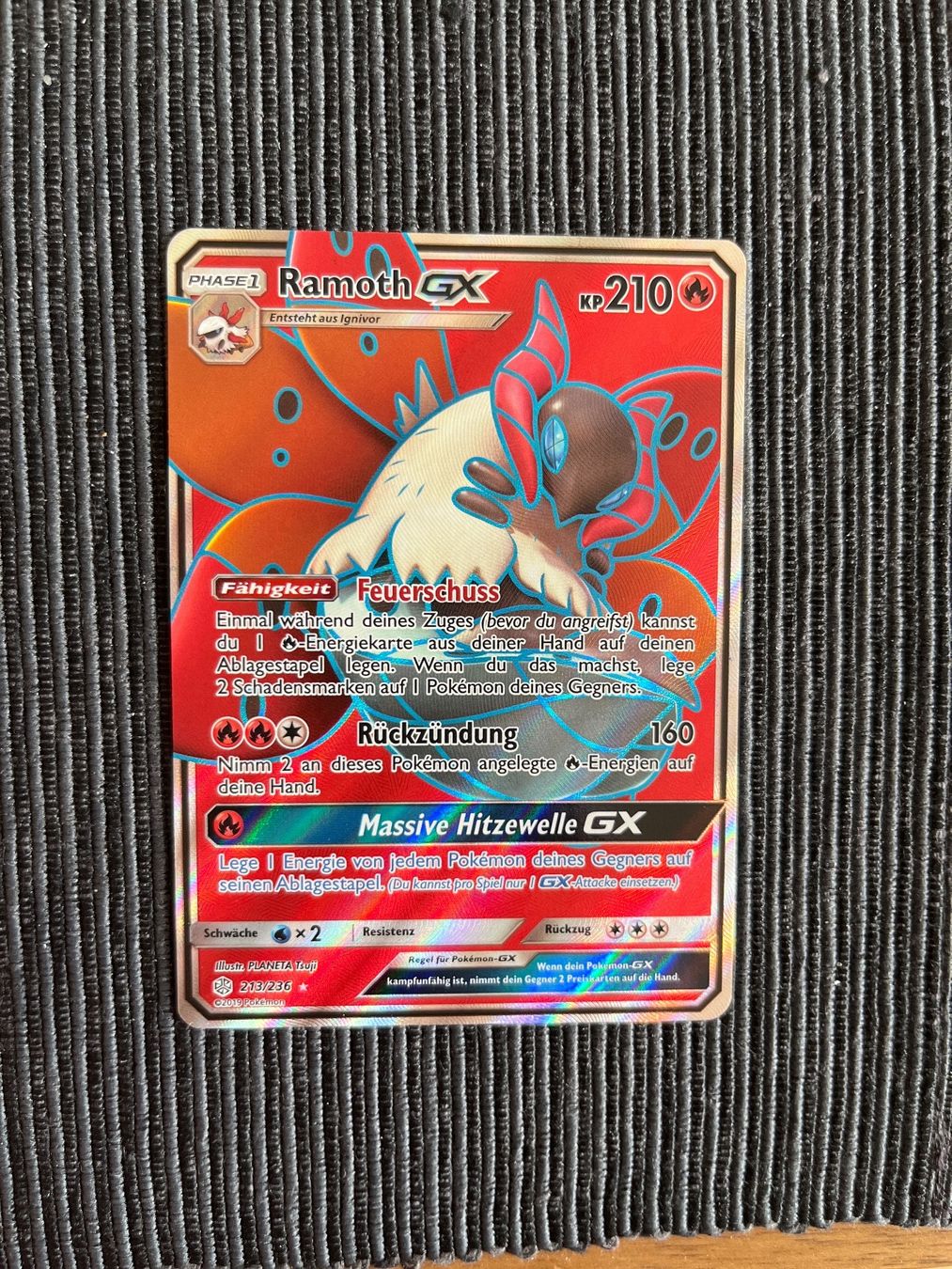 Pokémon Sammelbilder & Trading cards: Pokemon Ramoth Fullart Cosmic Eclipse Deutsch NM – Neu (gemäss Beschreibung) aus Wabern von Collectfun