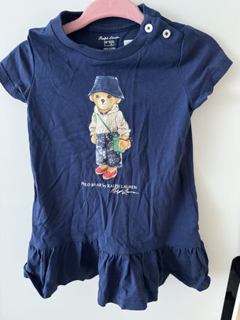 Polo Ralph Lauren Kleid mit Bär, Gr. 6 Mnt. , wie neu!