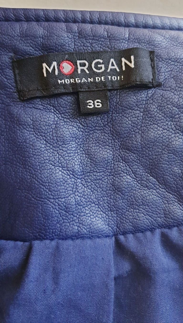 Morgan Jacken: MORGAN blaue Kunstleder Jacke Gr. 36 – Neu (gemäss Beschreibung) aus Füllinsdorf von Sternenblick19 2