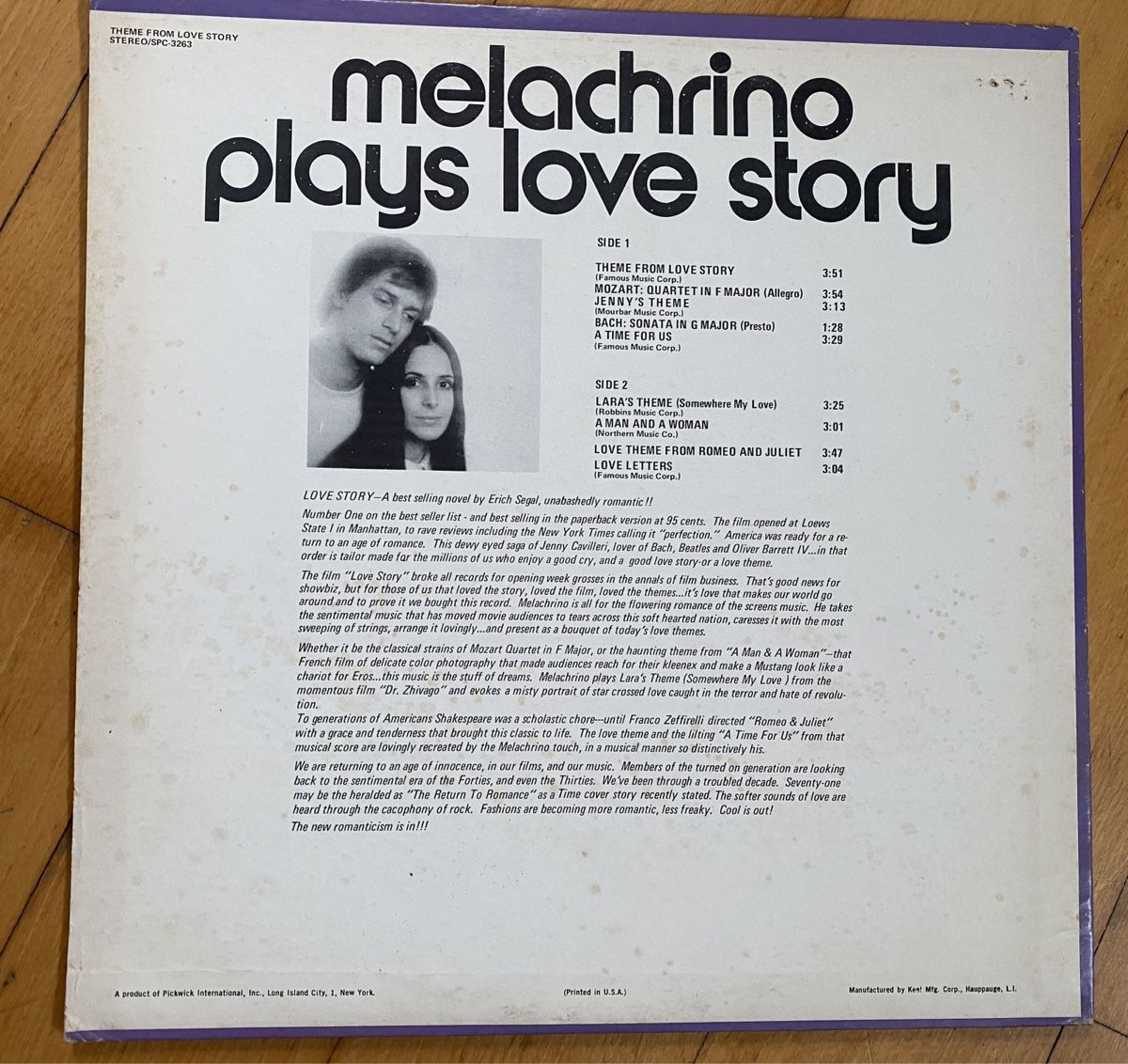Schallplatten: melachrino-love story LP – Gebraucht aus Liestal von Stephanoceras1 1