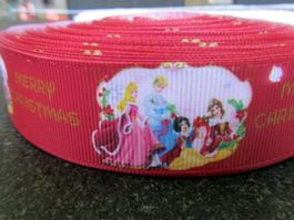 Webband, Weihnachts - Ripsband, 25 mm Grosgrain