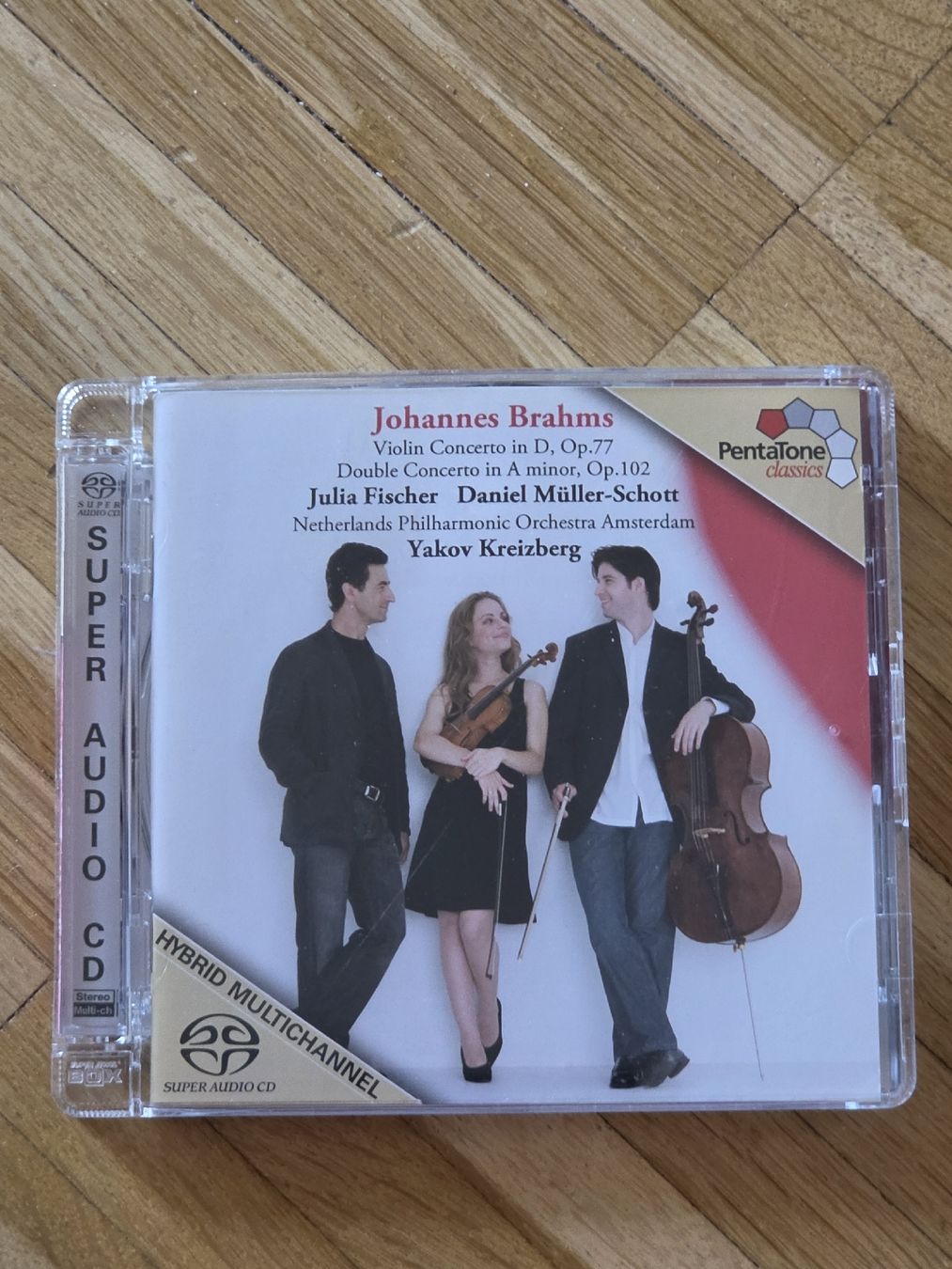 CD: SACD: Brahms: Violin Concerto, Double Concerto Cello/Violine – Usato da Aesch BL venduto da immon