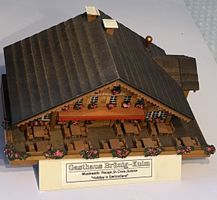 REUGE BRÜNIG KULM SCHWEIZER SPIELUHR HOLZ CHALET RARITÄT TOP