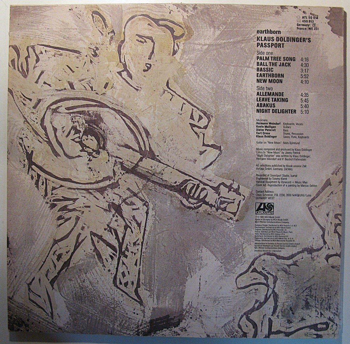 Schallplatten: PASSPORT "Earthborn"  LP in VG++/EX – Gebraucht aus Monthey von Pingmub 2