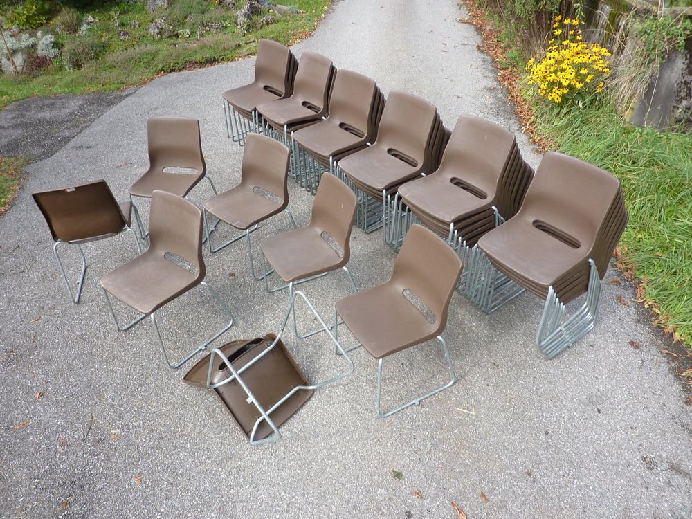 86 stapelbare Stühle Gartenstühle Stapelstühle Schaffner 1
