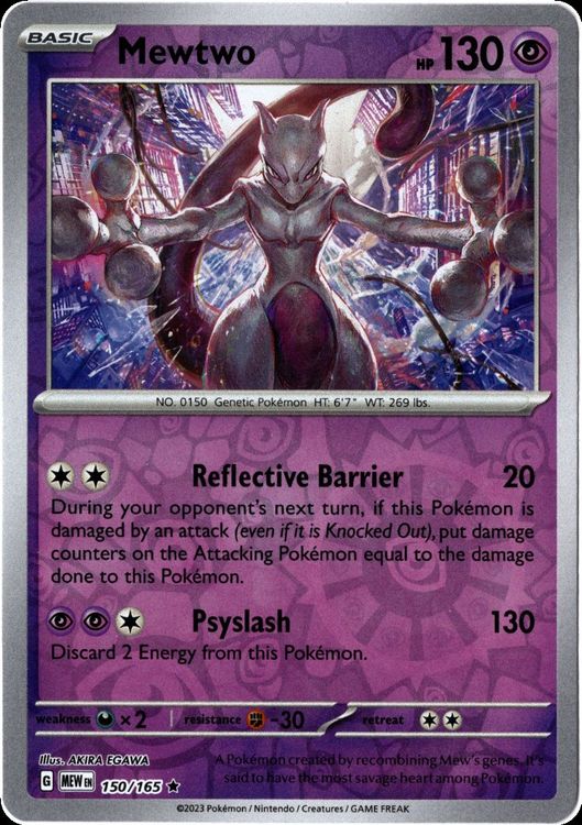 Pokemon 151 Mewtwo Mewtu 150/165 Reverse Holo Kaufen auf