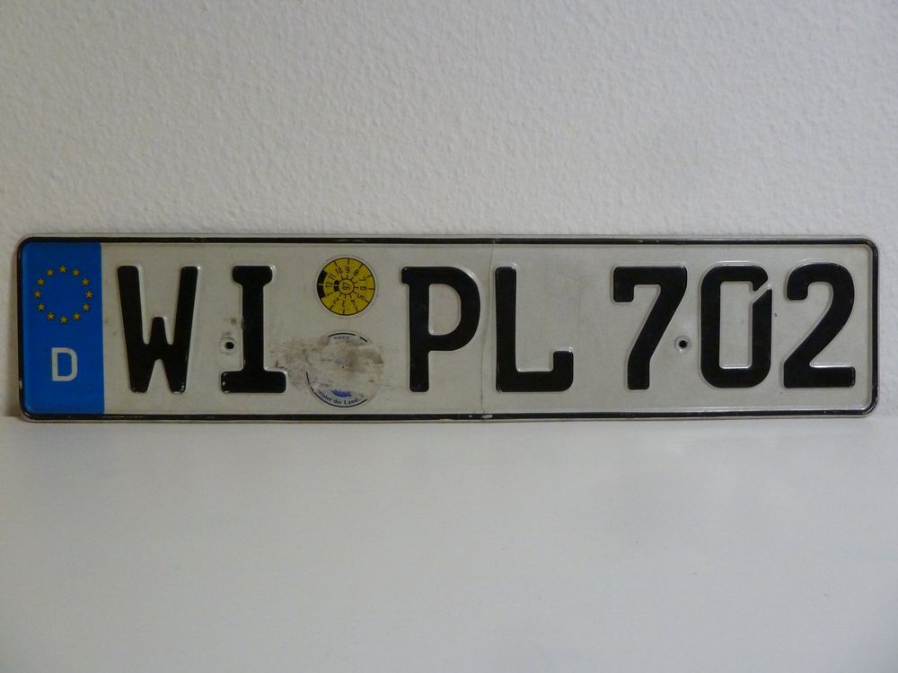 Nummernschild / KfzKennzeichen Deutschland WI PL 702 Kaufen auf Ricardo