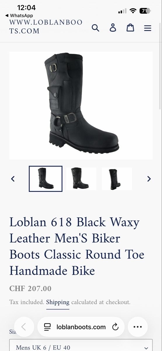 Herrenschuhe: Loblan 618 Bikerboots – Gebraucht aus Bolligen von yue_9wxw 3